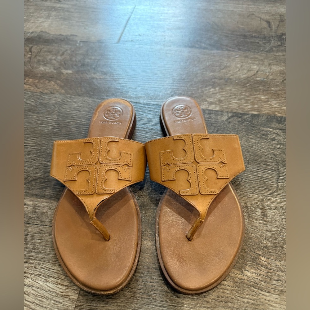 Tory Burch Tan Leather Sandals